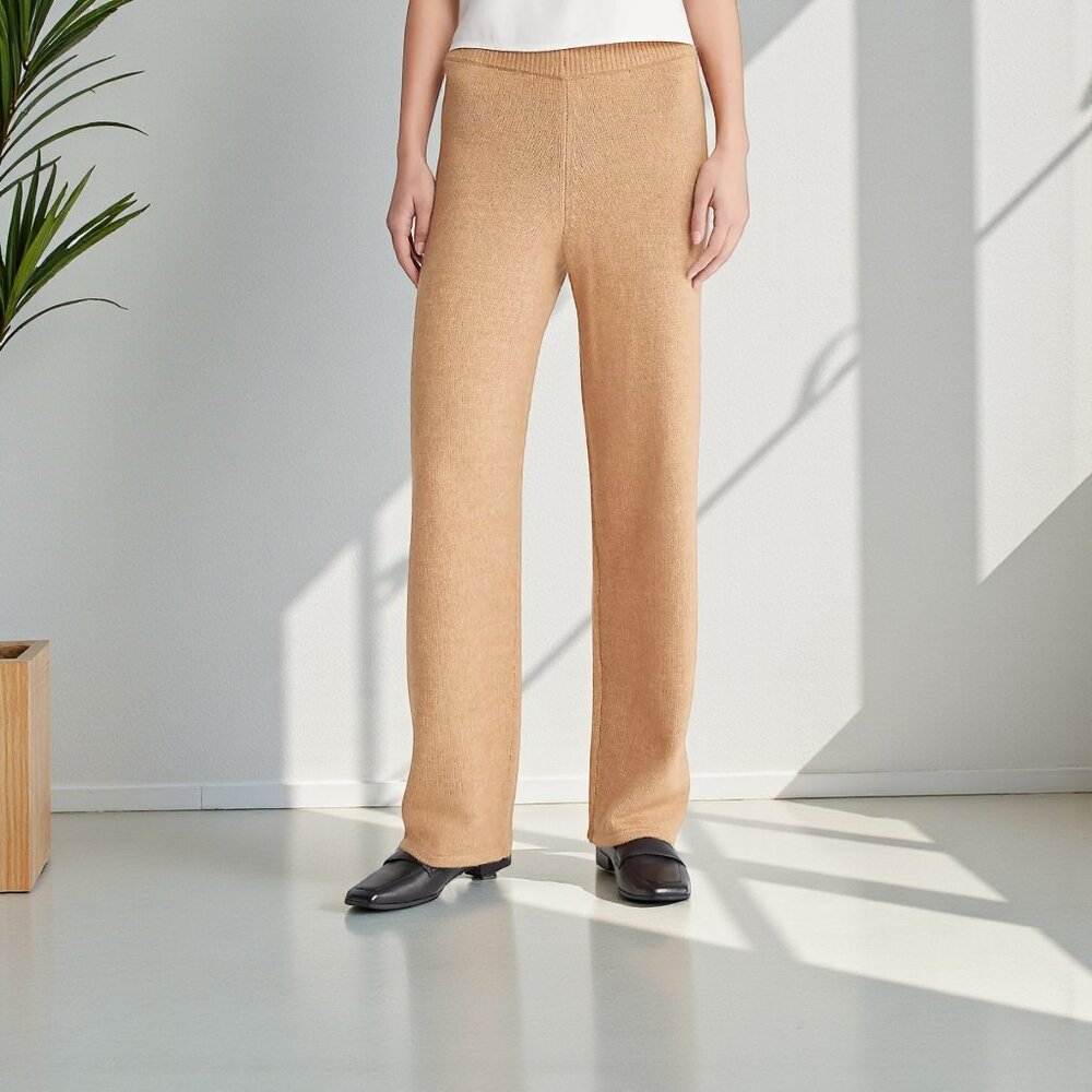 CALVIN KLEIN Wide Leg Knit Pants